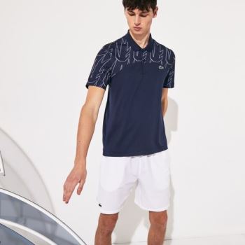 Lacoste SPORT Novak Djokovic Breathable Ultra-Light Polo Shirt Pánské - Šortky Tmavě Blankyt Blankyt